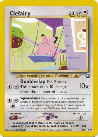 Clefairy - 30/111 - Uncommon Unlimited
Neo Genesis Unlimited Singles