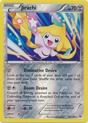 Jirachi - 42/108 - Holo Rare Reverse Holo
XY: Roaring Skies Reverse Holo Singles