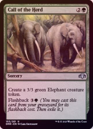 Call of the Herd 153/261 - Foil Dominaria Remastered Foil Singles