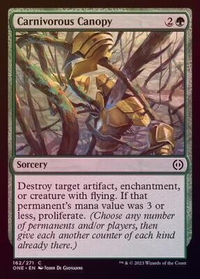 Carnivorous Canopy 162/271 - Foil Phyrexia All Will Be One Foil Singles