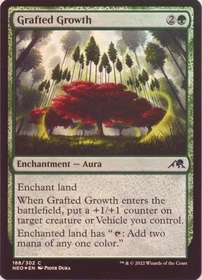 Grafted Growth 188/302 - Foil Kamigawa Neon Dynasty Foil Singles