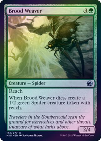 Brood Weaver 173/277 - Foil
Innistrad: Midnight Hunt Foil Singles