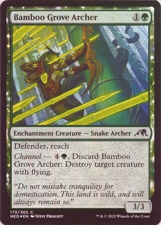 Bamboo Grove Archer 173/302 - Foil Kamigawa Neon Dynasty Foil Singles