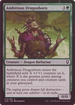Ambitious Dragonborn 213/361 - Foil Commander Legends: Battle for Baldur&#39;s Gate Foil Singles