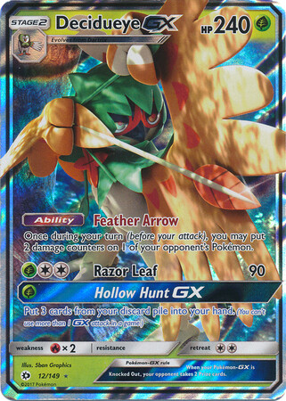 GA Decidueye GX - 12/149 - Ultra Rare
Sun &amp; Moon (Base Set) Singles (Espanol)