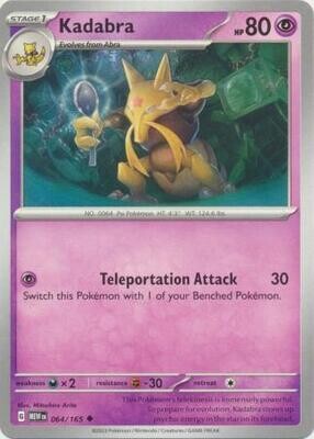 Kadabra - 064/165 - Uncommon
Scarlet &amp; Violet 151 Singles