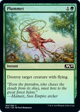 Plummet 188/280 - Foil Magic 2020 (M20) Foil Singles (Español)