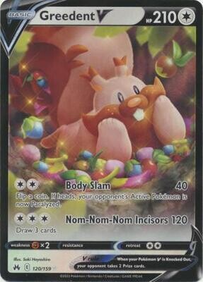 Greedent V - 120/159 - Ultra Rare
Crown Zenith Singles