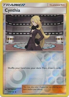 SH Cynthia - 119/156 - Uncommon Reverse Holo
Sun &amp; Moon: Ultra Prism Reverse Holo Singles