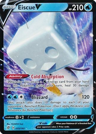 Eiscue V - 055/192 - Ultra Rare
Sword &amp; Shield: Rebel Clash Singles