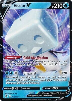 Eiscue V - 055/192 - Ultra Rare
Sword &amp; Shield: Rebel Clash Singles