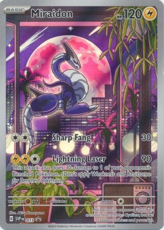 SJF Miraidon - SVP013 - Illustration Rare Promo
Pokemon Scarlet &amp; Violet Promos