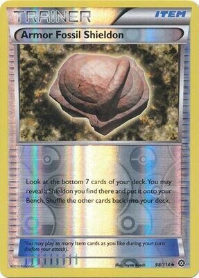 Armor Fossil Shieldon - 98/114 - Uncommon Reverse Holo
XY: Steam Siege Reverse Holo Singles