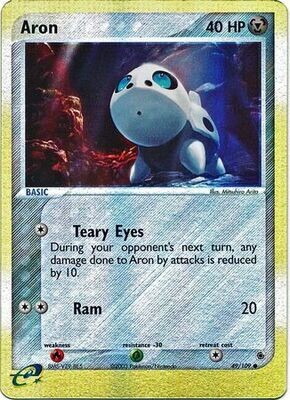 Aron - 49/109 - Common Reverse HoloEx Ruby &amp; Sapphire Reverse Holo Singles *Español*
