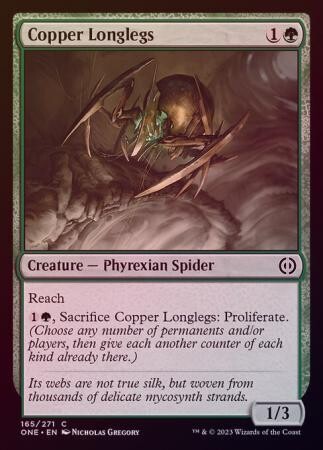 Copper Longlegs 165/271 - Foil Phyrexia All Will Be One Foil Singles