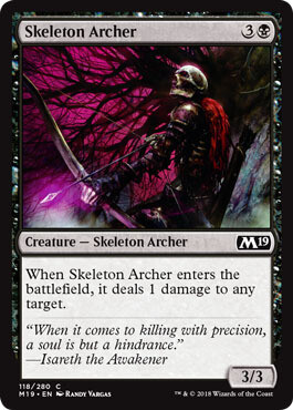 Skeleton Archer 118/280 Magic 2019 (M19) Singles
