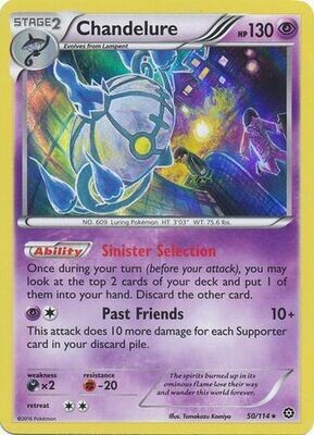 Chandelure - 50/114 - Holo Rare
XY: Steam Siege Singles