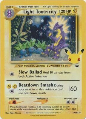 Light Toxtricity - SWSH137 - Holo Promo
Pokemon Sword &amp; Shield Promos (Espanol)