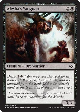 Alesha&#39;s Vanguard 060/185
Fate Reforged Singles(Español)