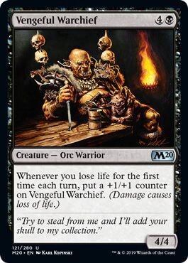 Vengeful Warchief 121/280 Magic 2020 (M20) Singles (Español)