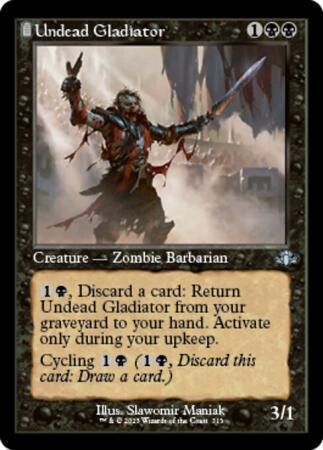 Undead Gladiator 313 - Retro Frame Dominaria Remastered Collector Booster Singles
