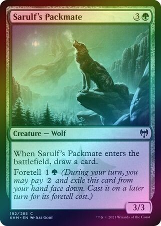 Sarulf&#39;s Packmate 192/285 - Foil
Kaldheim Foil Singles