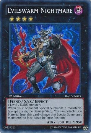 Evilswarm Nightmare - HA07-EN023 - Super Rare 1st Edition Hidden Arsenal 7: Knight of Stars 1st Edition Singles