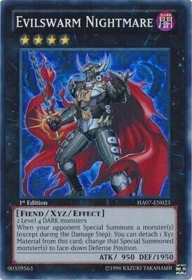 SH Evilswarm Nightmare - HA07-EN023 - Super Rare 1st Edition Hidden Arsenal 7: Knight of Stars 1st Edition Singles