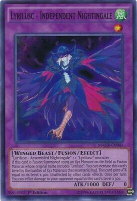 Lyrilusc - Independent Nightingale - MACR-EN041 - Super Rare 1st Edition Maximum Crisis 1st Edition Singles (Espanol)