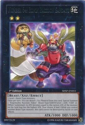 Number 64: Ronin Raccoon Sandayu - SHSP-EN051 - Rare 1st Edition
Shadow Specters 1st Edition Singles