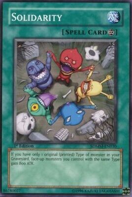 Solidarity - SDMM-EN030 - Common 1st Edition Structure Deck: Machina Mayhem 1st Edition Singles