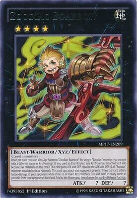 Zoodiac Boarbow - MP17-EN209 - Rare 1st Edition
2017 Mega-Tins 1st Edition Singles
