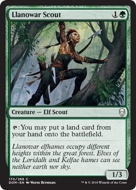 Llanowar Scout 170/269
Dominaria Singles (Español)
