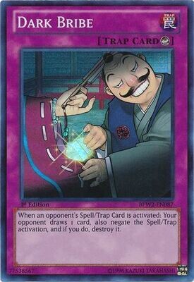 Dark Bribe - BPW2-EN087 - Super Rare 1st Edition
Battle Pack 2: War of the Giants Round 2 [BPW2] Singles