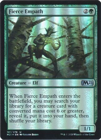 GA Fierce Empath 181/274 - Foil Magic 2021 (M21) Foil Singles