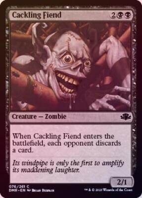 Cackling Fiend 076/261 - Foil Dominaria Remastered Foil Singles