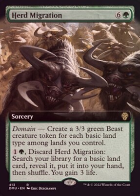 Herd Migration 413 - Extended Art - Foil
Dominaria United Collector Booster Foil Singles