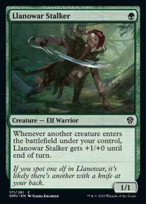 Llanowar Stalker 171/281
Dominaria United Singles