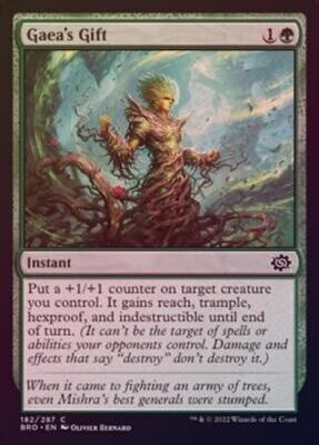 Gaea&#39;s Gift 182/287 - Foil The Brothers&#39; War Foil Singles