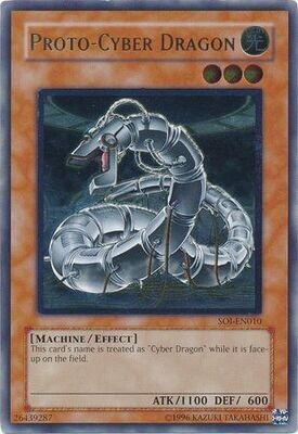 Ultimate Rare - Proto-Cyber Dragon - SOI-EN010 Unlimited
Shadow of Infinity [SOI] Unlimited Singles