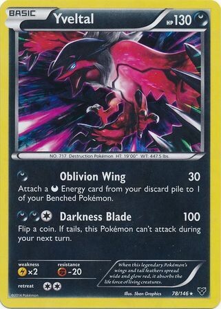 Yveltal - 78/146 - Shattered Holo Rare
Pokemon Theme Deck Exclusives