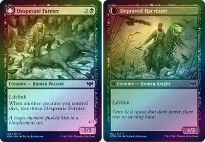 Desperate Farmer | Depraved Harvester 104/277 - Foil
Innistrad: Crimson Vow Foil Singles(Español)