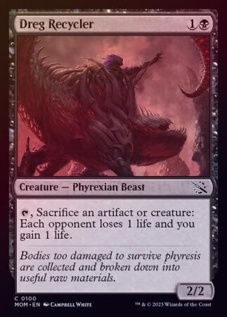 Dreg Recycler 0100 - Foil March of the Machine Foil Singles