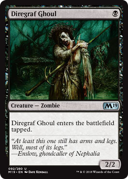 Diregraf Ghoul 092/280 - Magic 2019 (M19) Singles
