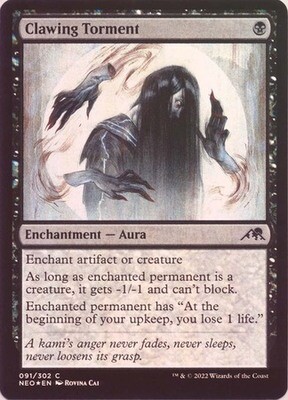 Clawing Torment 091/302 - Foil Kamigawa Neon Dynasty Foil Singles