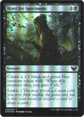 Hunt for Specimens 073/275 - Foil Strixhaven: School of Mages Foil Singles (Español)