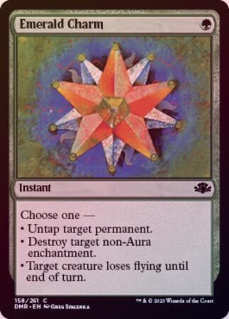Emerald Charm 158/261 - Foil Dominaria Remastered Foil Singles