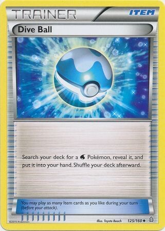 Dive Ball - 125/160 - Uncommon XY: Primal Clash Singles