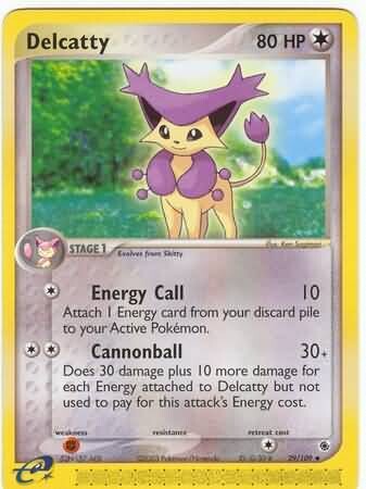 Delcatty - 29/109 - Uncommon
Ex Ruby &amp; Sapphire Singles