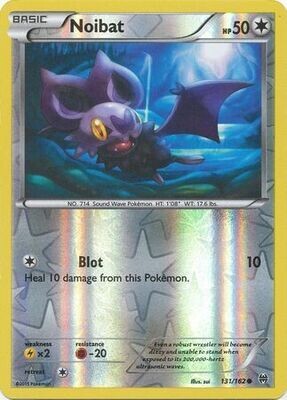 Noibat - 131/162 - Common Reverse Holo
XY: Breakthrough Reverse Holo Singles